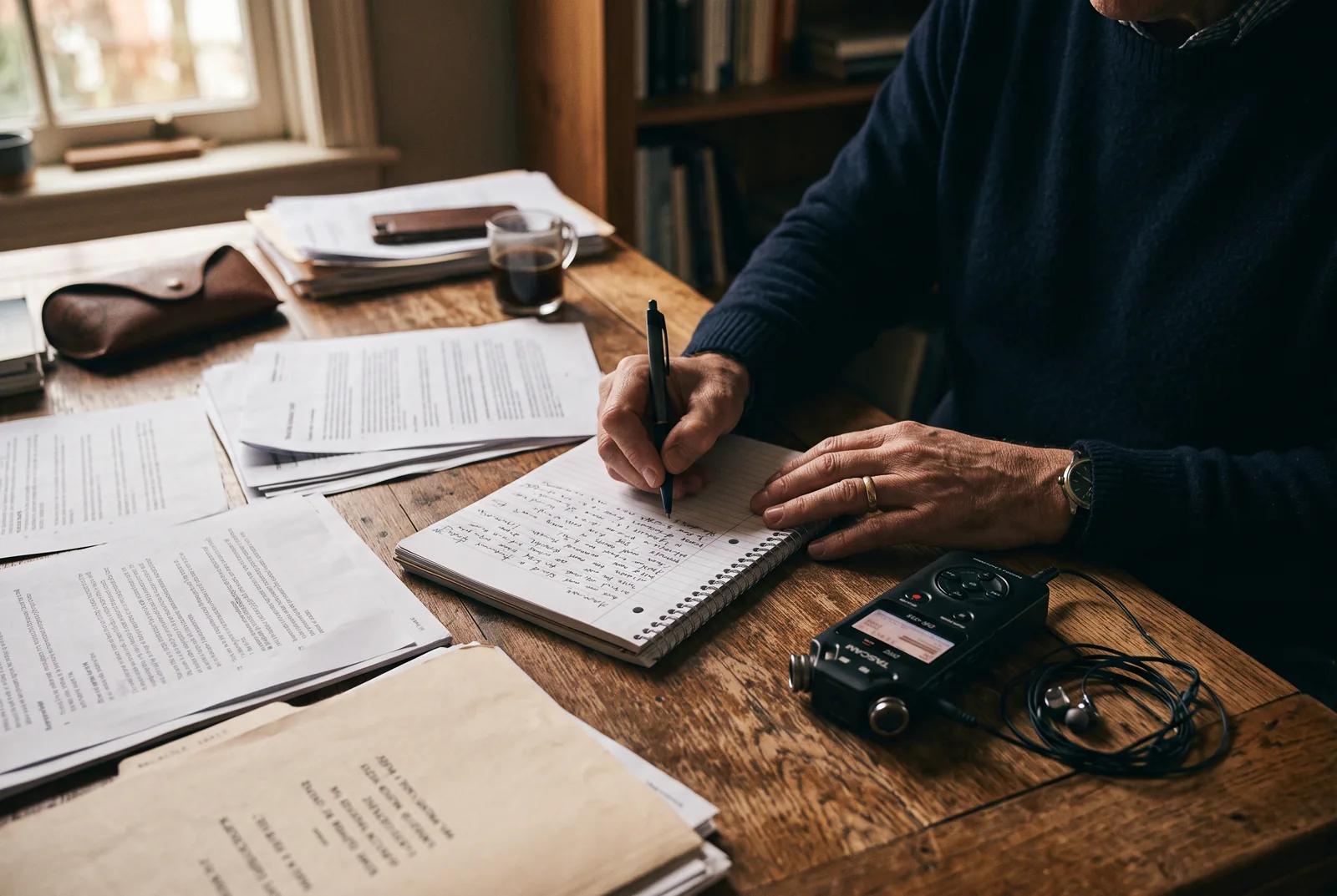 Reporter notes and documents